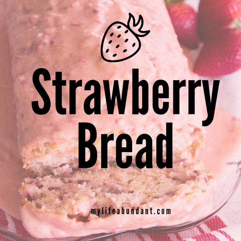 When strawberries are in season, try this quick strawberry bread recipe with a melt in your mouth glaze for the top.