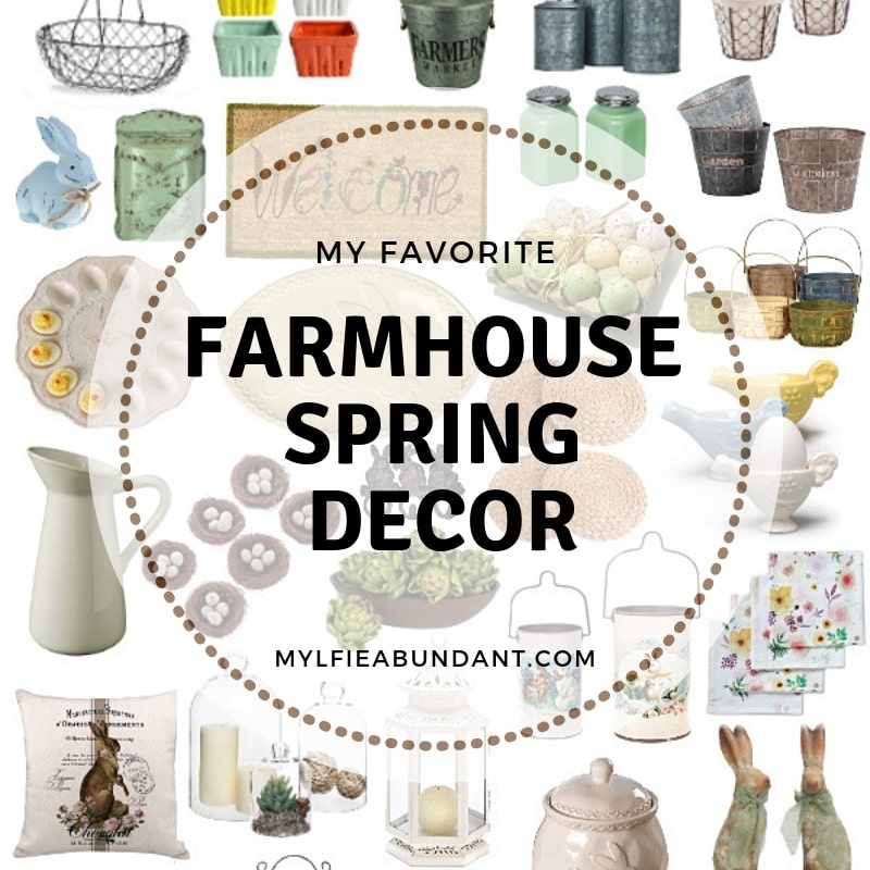 Easily bring a little touch of farmhouse spring into your home and freshen up your space!