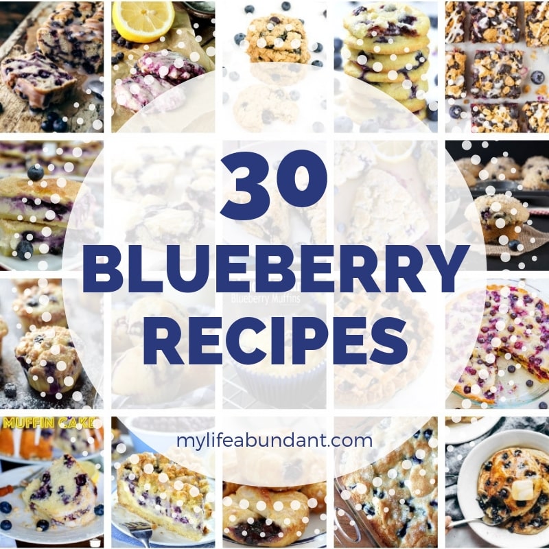 A round-up of a collection of some yummy delicious blueberry recipes I know you will find one you love! 