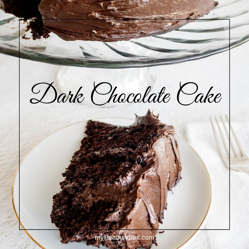 The most amazing, delicious, moist and oh so dark chocolaty homemade cake recipe you will ever make. If you love the taste of dark chocolate, you must try this recipe.