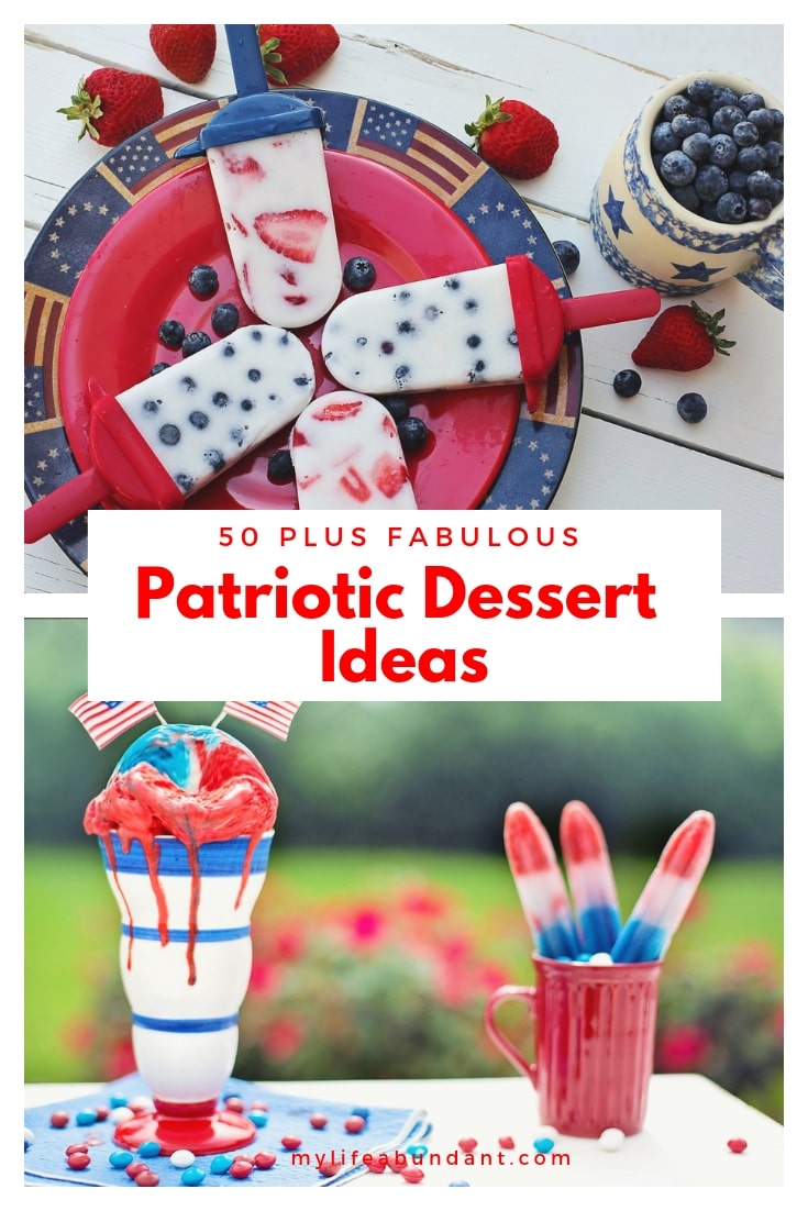 Patriotic dessert recipes to try for all the parties you will be hosting for your family, friends, neighbors this summer.