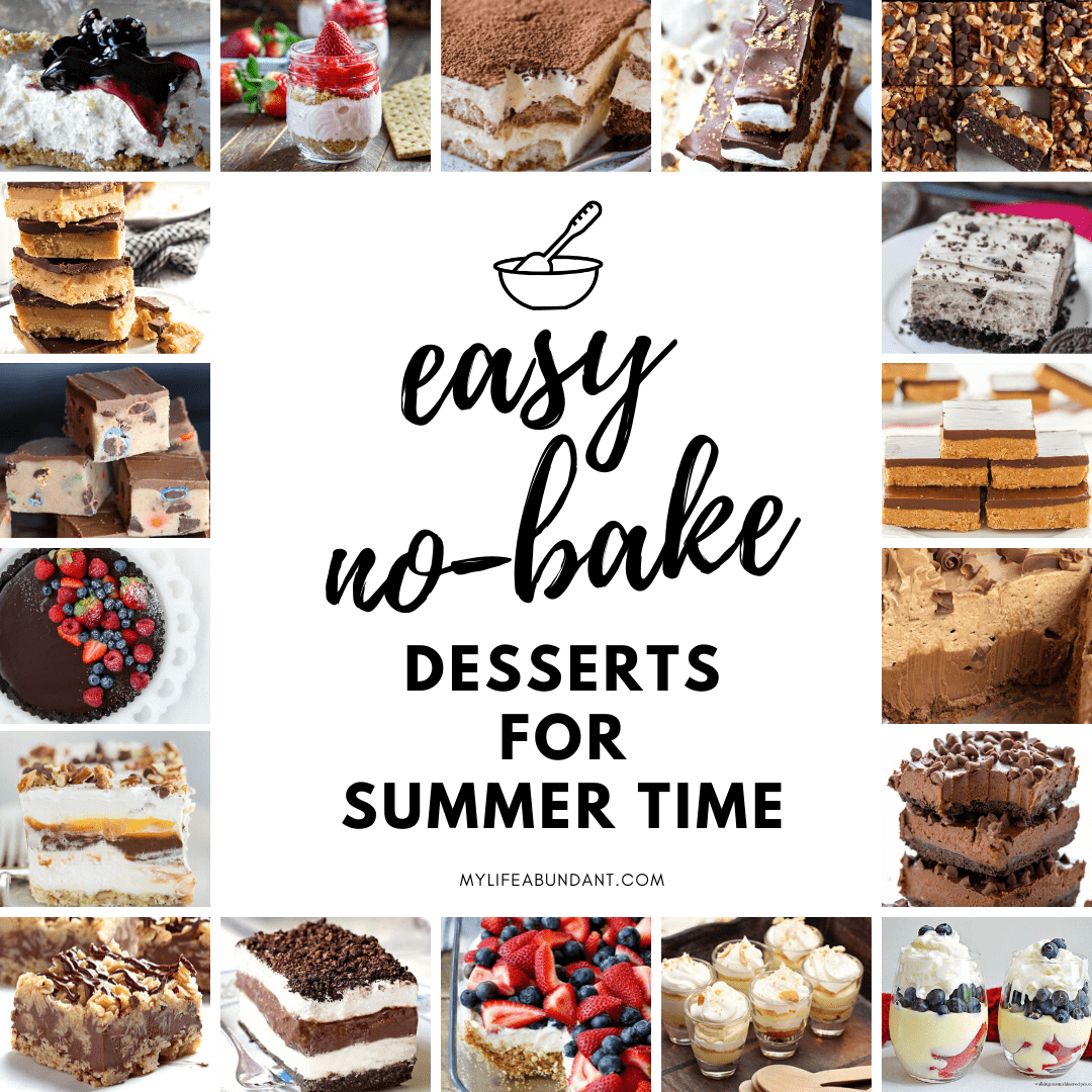 When it's too hot to turn on the oven, try making no-bake desserts for those lazy hot summer days to keep cool and enjoy.