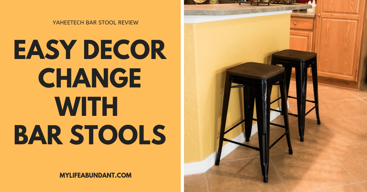 Easy Decor Change With Bar Stools My, How To Change Bar Stool Cover