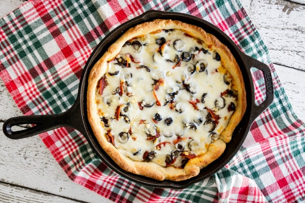 Cast-Iron Deep Dish Pizza! Paleo Pie Perfection!