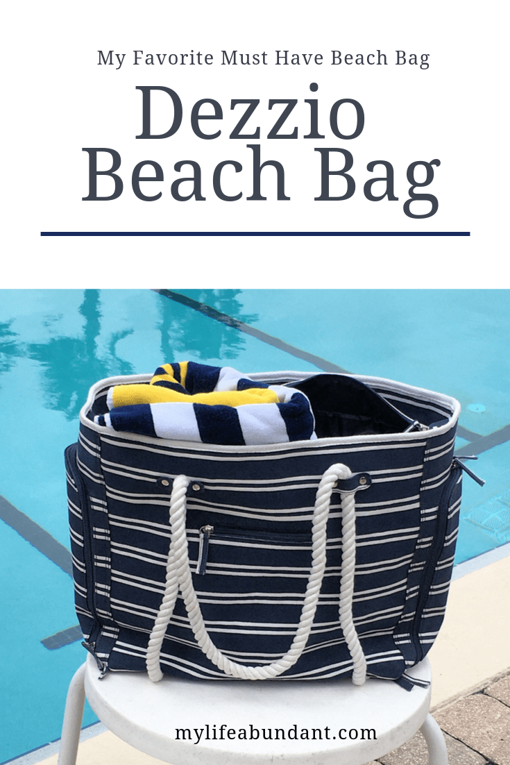 A must-have bag for any beach or pool trip that can hold everything you need, keep the sand out and keep your devices charged up.