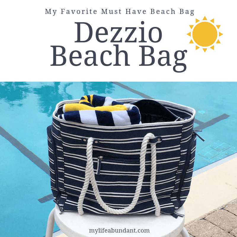 A must-have bag for any beach or pool trip that can hold everything you need, keep the sand out and keep your devices charged up.