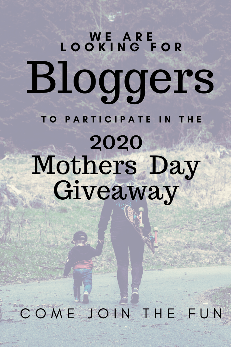 Looking for bloggers to participate in the Mothers Day Giveaway. Sign up and join the fun. A great way to get your blog noticed