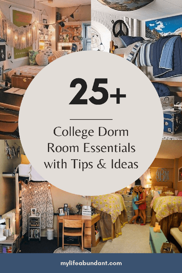 25+ College Dorm Room Essentials - Live Laugh Rowe