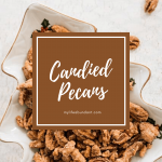 An easy sweet classic candied pecan recipe made with a few ingredients. Perfect for gift giving and treat for the holidays.