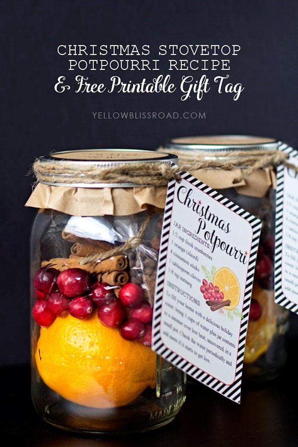 Easy Holiday Neighbor Gift Idea - Christmas Pot Simmer & Tag - Prickly Pear  Design Co.