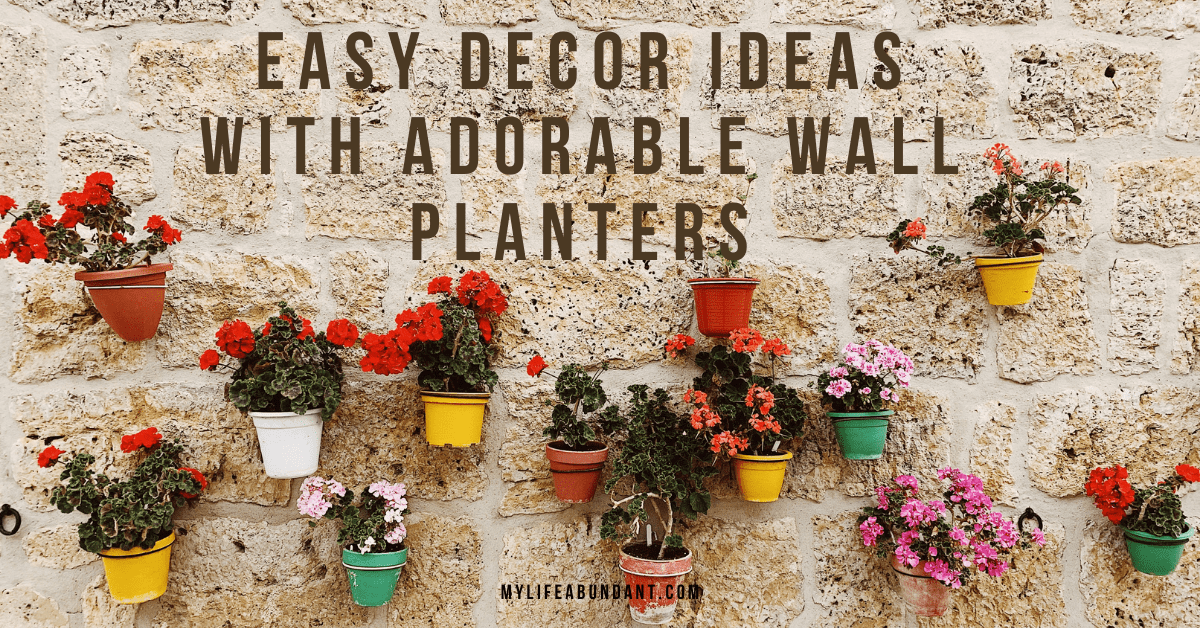 Easy Decor Ideas with Adorable Wall Planters - My Life Abundant