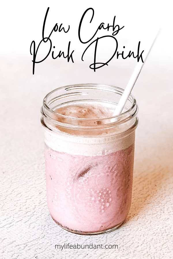 A low carb version of the famous Pink Drink from the coffee shop you will love and it's sugar-free!