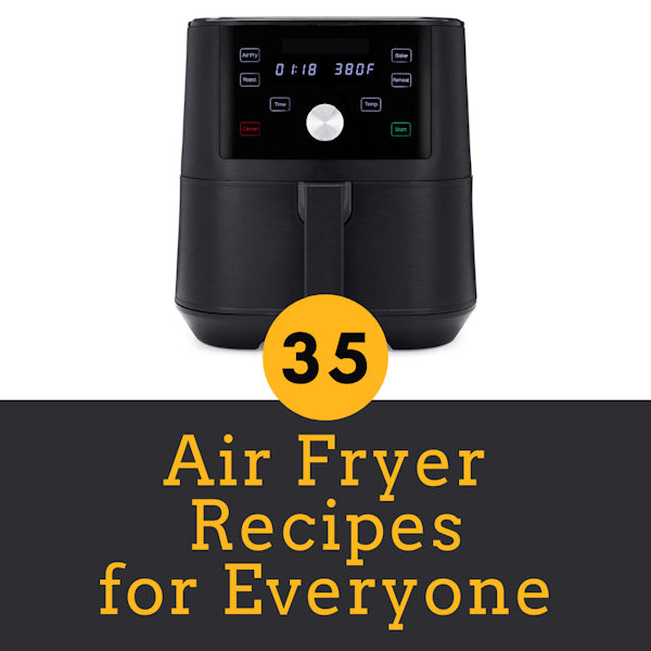 A list of air fryer recipes for meals, veggies, appetizers, low carb, and even desserts the whole family will love.