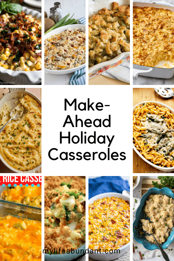 Make-ahead side dishes are a perfect solution for the hectic Thanksgiving day meal. Use these recipes to make life easier that day.