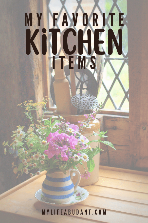 A list of my favorite kitchen items I love and use almost everyday to get your inner chef going. Perfect for any home or someone just starting out in their own place.