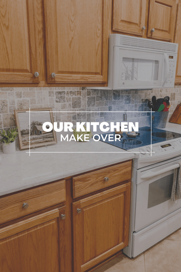 We took our 20-year-old kitchen and made just a few changes to bring it up to date to a more modern look.