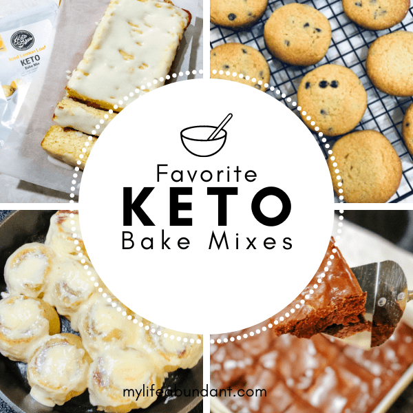 Love sweets as much as I do but low carb and keto is keeping you from enjoying that? Let me tell you about 4 baking mixes that will satisfy that sweet tooth.