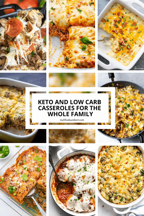 Casseroles are easy to make and delicious comfort food and these low-carb casseroles are such a great way to have comfort food without eating a lot of carbs.