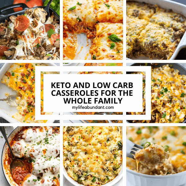 Casseroles are easy to make and delicious comfort food and these low-carb casseroles are such a great way to have comfort food without eating a lot of carbs.