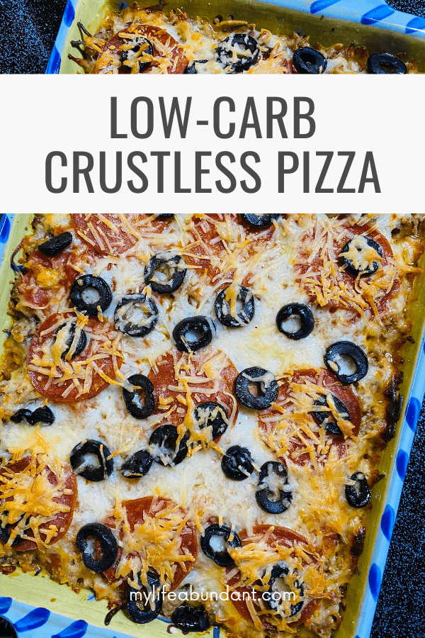 This easy crustless pizza recipe is the best easy-to-make low-carb dinner! It has all your favorite toppings, sauce, and cheese, minus the fuss.