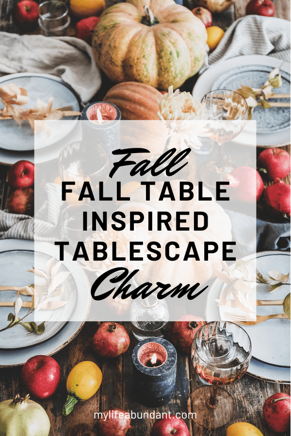 Charming fall tablescape ideas for your holiday meals using vintage, thrifted, or what you have in your own collection.