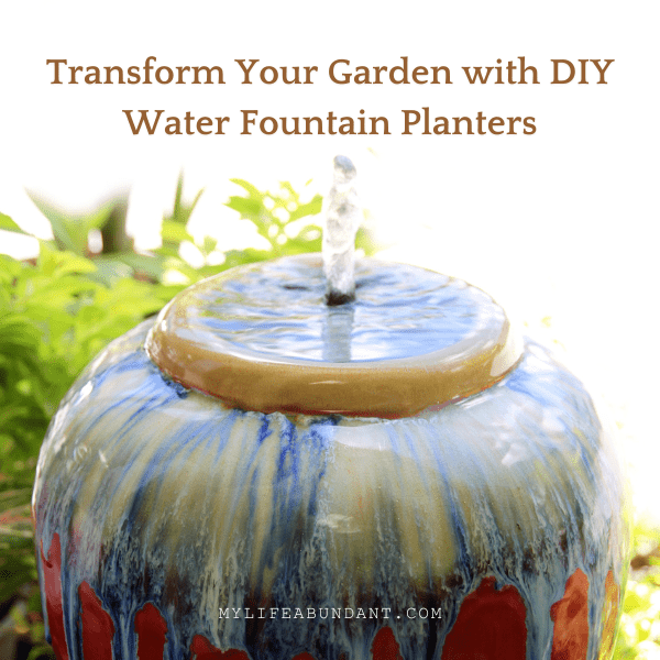 Embrace the beauty and tranquility of a water fountain planter and watch your garden flourish with charm and serenity!