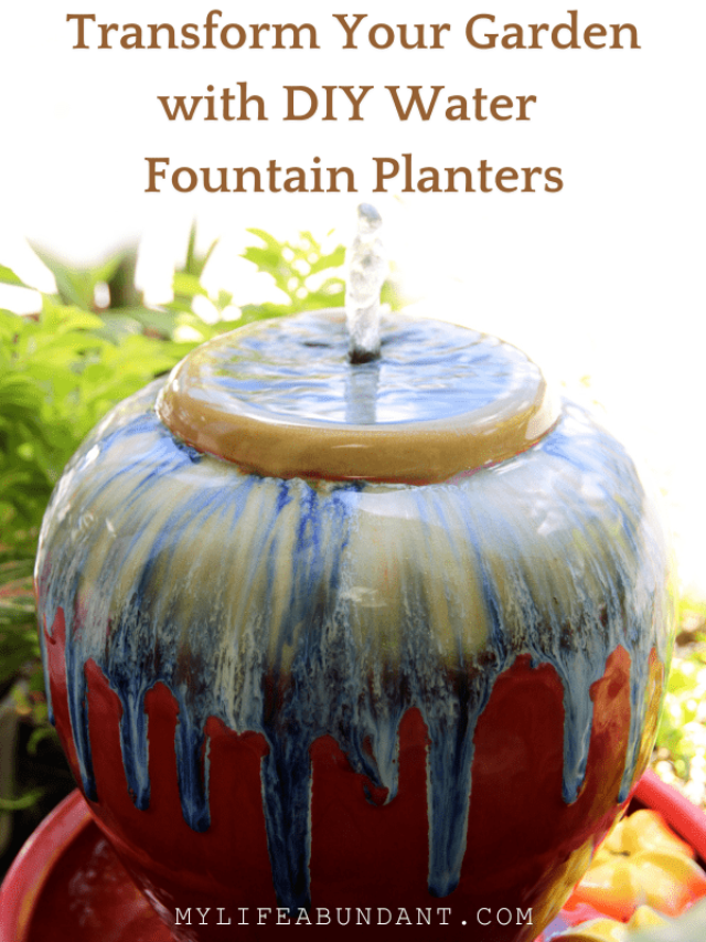 Transform Your Garden with DIY Fountains