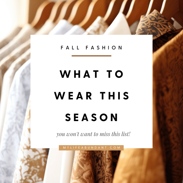 Stay warm and stylish this fall, and don't be afraid to experiment with new trends and make them your own. Happy fall fashion hunting!