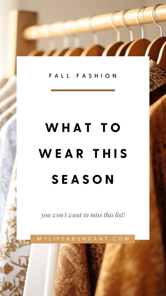 Stay warm and stylish this fall, and don't be afraid to experiment with new trends and make them your own. Happy fall fashion hunting!