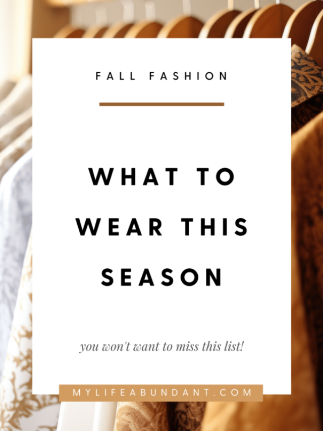 Fall Fashion Trends