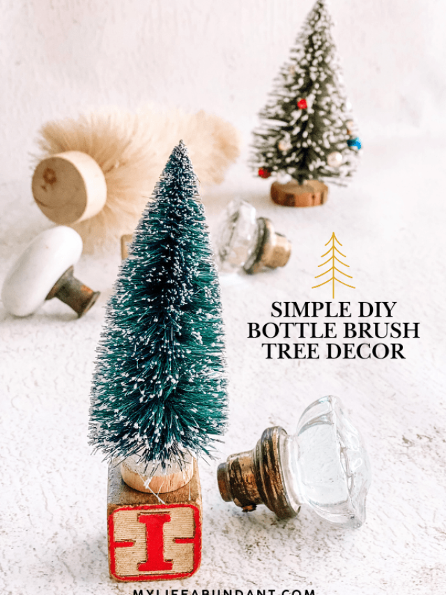 DIY Bottle Brush Tree Decor