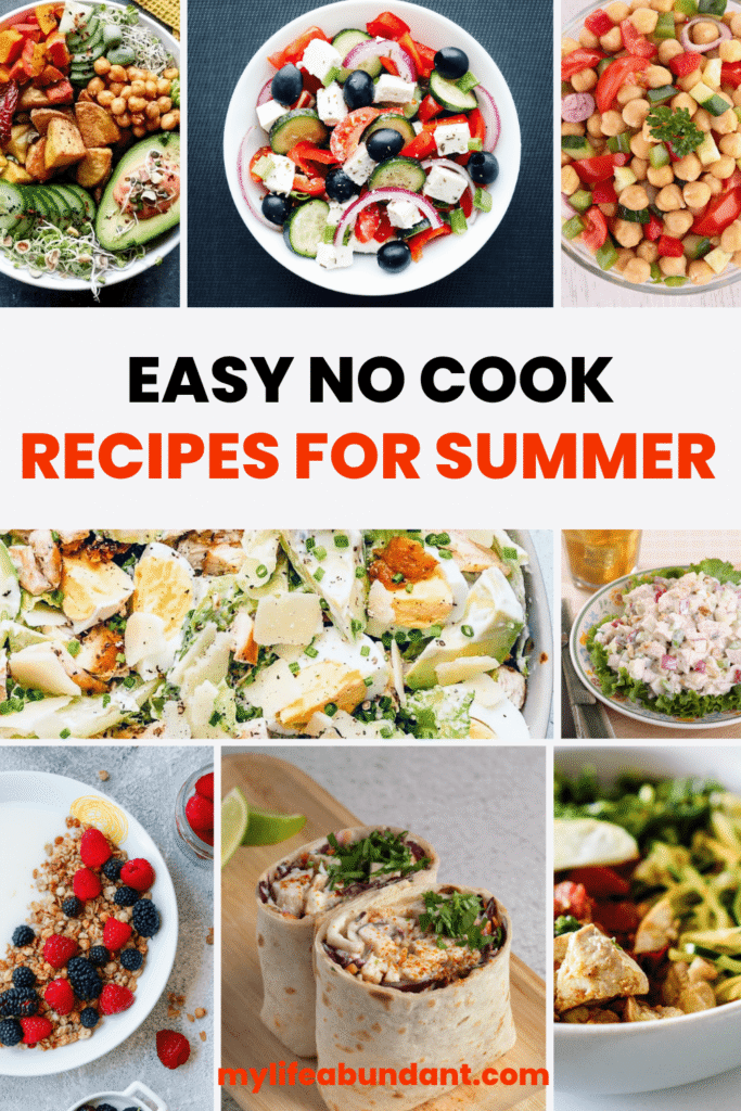When it’s too hot to cook, these no-cook recipes let you stay cool with easy prep.