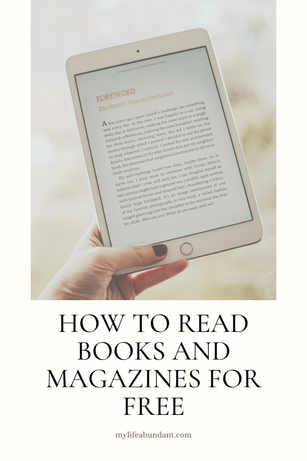 Love to read but hate the high price of books and magazines? Let me show you how to read for free!