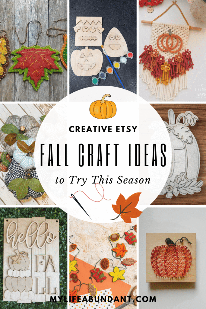 Crafting is one of the best ways to embrace the fall season, and with Etsy crafts, your home will be filled with handmade charm.