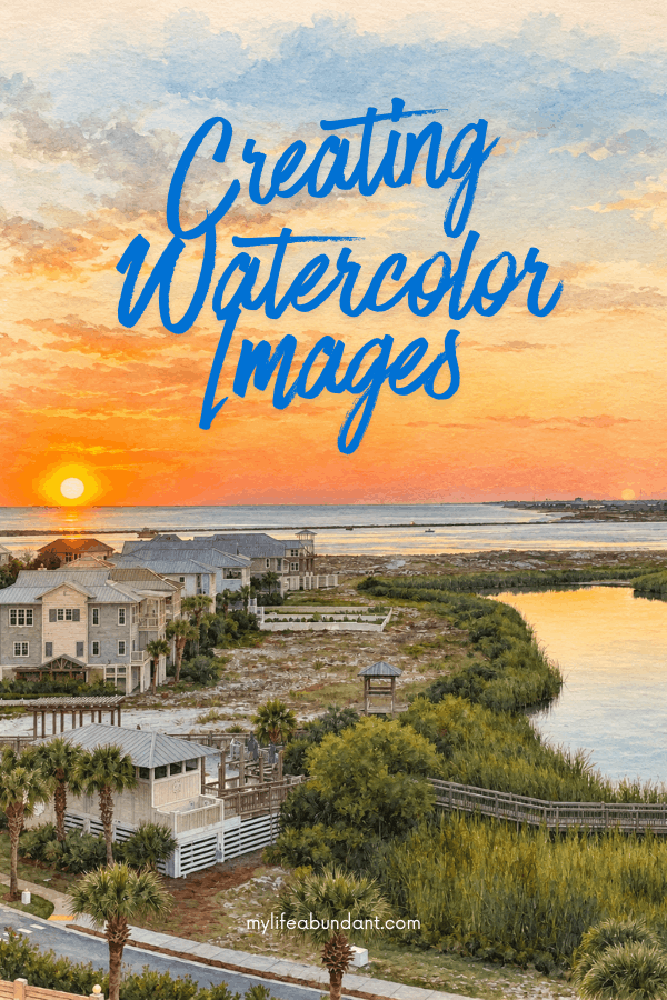 A behind the scenes look at how I create my watercolor images using nothing but my own words, and what I've learned about creativity, faith, and technology along the way.